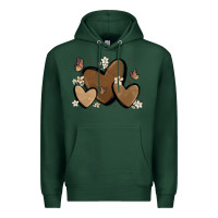 Sports Green melanin hearts Premium Hoodie - MaliasSmallBusiness