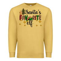 Antique Gold santa's favorite elf Premium Sweatshirt - AdoDesignShop