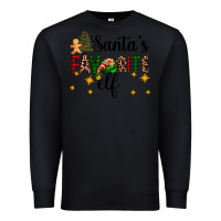 Black santa's favorite elf Premium Sweatshirt - AdoDesignShop