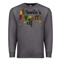 Charcoal Heather santa's favorite elf Premium Sweatshirt - AdoDesignShop