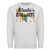 Dove Grey santa's favorite elf Premium Sweatshirt - AdoDesignShop