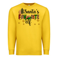 Lemon santa's favorite elf Premium Sweatshirt - AdoDesignShop