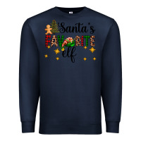 Navy santa's favorite elf Premium Sweatshirt - AdoDesignShop