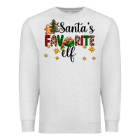 Oatmeal Heather santa's favorite elf Premium Sweatshirt - AdoDesignShop
