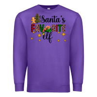 Purple santa's favorite elf Premium Sweatshirt - AdoDesignShop