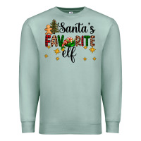 Seafoam santa's favorite elf Premium Sweatshirt - AdoDesignShop