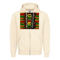 Sandshell Black license letters  juneteenth Zipper Hoodie - Zillion Design Studio