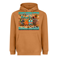 Meerkat born to camp Heavyweight Hoodie - JahusDesignShop