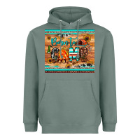 Sage born to camp Heavyweight Hoodie - JahusDesignShop
