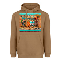 Toasted Coconut born to camp Heavyweight Hoodie - JahusDesignShop