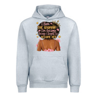 Heather Grey i love the woman i've become because i fought to b Urban Hoodie - MaliasSmallBusiness
