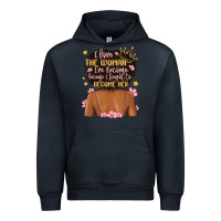 Navy i love the woman i've become because i fought to b Urban Hoodie - MaliasSmallBusiness