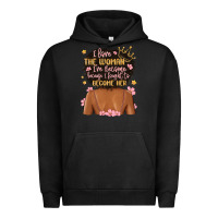Pigment Black i love the woman i've become because i fought to b Urban Hoodie - MaliasSmallBusiness
