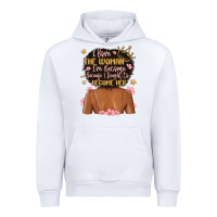 White i love the woman i've become because i fought to b Urban Hoodie - MaliasSmallBusiness