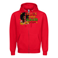 Red Black mother leader queen juneteenth Zipper Hoodie - Zillion Design Studio