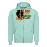 Seafoam Black mother leader queen juneteenth Zipper Hoodie - Zillion Design Studio