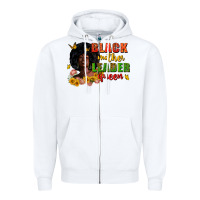 Black Mother Leader Queen Juneteenth Zipper Hoodie | Teevron
