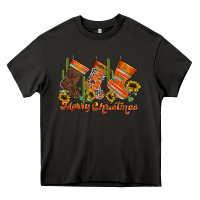 Asphalt western Christmas Heavy Core Tee - CowhideDigitalArt