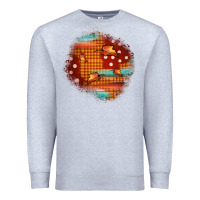 Heather Grey fall patch Premium Sweatshirt - JahusDesignShop