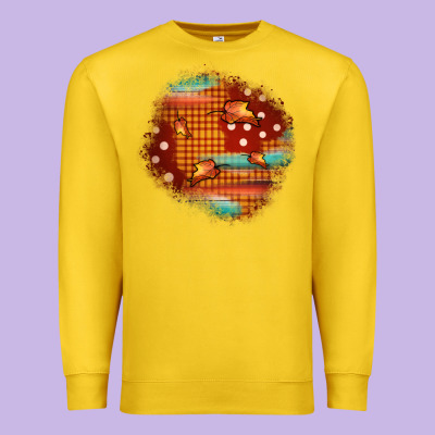 Fall Patch Premium Sweatshirt Designed By Jahusdesignshop