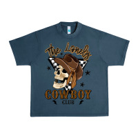 Midnight Navy the lonely cowboy club Urban Heavy Tee - MaliasSmallBusiness
