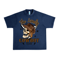 Navy the lonely cowboy club Urban Heavy Tee - MaliasSmallBusiness