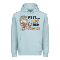 Blue Mist psst i got them eggs Premium Hoodie - MaliasSmallBusiness
