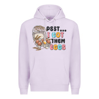 Lilac psst i got them eggs Premium Hoodie - MaliasSmallBusiness