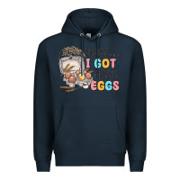 Navy psst i got them eggs Premium Hoodie - MaliasSmallBusiness