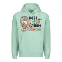 Seafoam psst i got them eggs Premium Hoodie - MaliasSmallBusiness
