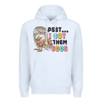 White psst i got them eggs Premium Hoodie - MaliasSmallBusiness