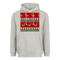 Moon Dust christmas deer and ornaments seamless pattern Heavyweight Hoodie - BundleAndBundleShop