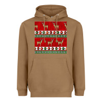 Toasted Coconut christmas deer and ornaments seamless pattern Heavyweight Hoodie - BundleAndBundleShop