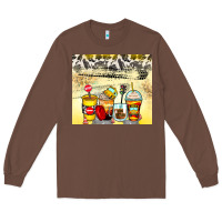 Chestnut bus driver coffee cups Long Sleeve Tee - Zillion Design Studio