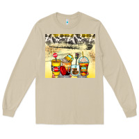 Mushroom bus driver coffee cups Long Sleeve Tee - Zillion Design Studio