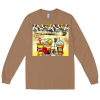 Toasted Coconut bus driver coffee cups Long Sleeve Tee - Zillion Design Studio
