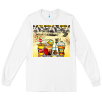 White bus driver coffee cups Long Sleeve Tee - Zillion Design Studio