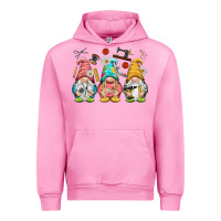 Fuchsia Pink crafter gnomies Urban Hoodie - NancyCooperArtShop