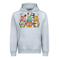 Heather Grey crafter gnomies Urban Hoodie - NancyCooperArtShop