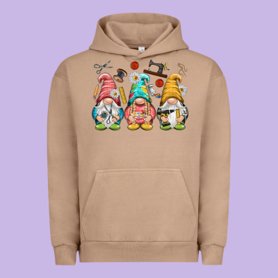Crafter Gnomies Urban Hoodie Designed By Nancycooperartshop