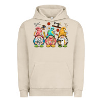 Pigment French Oak crafter gnomies Urban Hoodie - NancyCooperArtShop