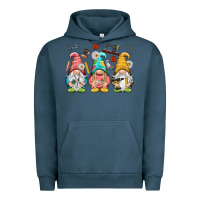 Pigment Midnight Navy crafter gnomies Urban Hoodie - NancyCooperArtShop
