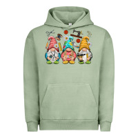 Pigment Oil Green crafter gnomies Urban Hoodie - NancyCooperArtShop