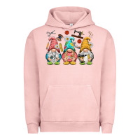 Pigment Salmon crafter gnomies Urban Hoodie - NancyCooperArtShop