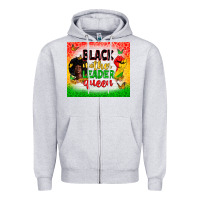 Heather Grey Black mother leader Zipper Hoodie - Zillion Design Studio