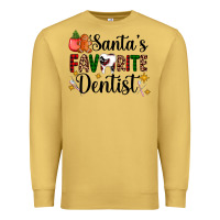 Antique Gold santa's favorite dentist Premium Sweatshirt - AdoDesignShop