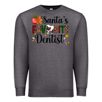 Charcoal Heather santa's favorite dentist Premium Sweatshirt - AdoDesignShop