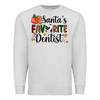 Dove Grey santa's favorite dentist Premium Sweatshirt - AdoDesignShop