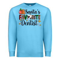 Ocean Blue santa's favorite dentist Premium Sweatshirt - AdoDesignShop