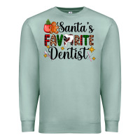 Seafoam santa's favorite dentist Premium Sweatshirt - AdoDesignShop